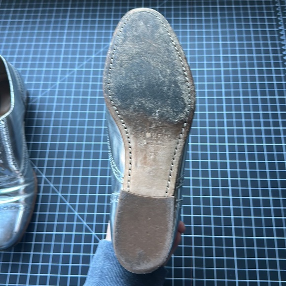 Jcrew Silver Metallic Loafers - Picture 7 of 12